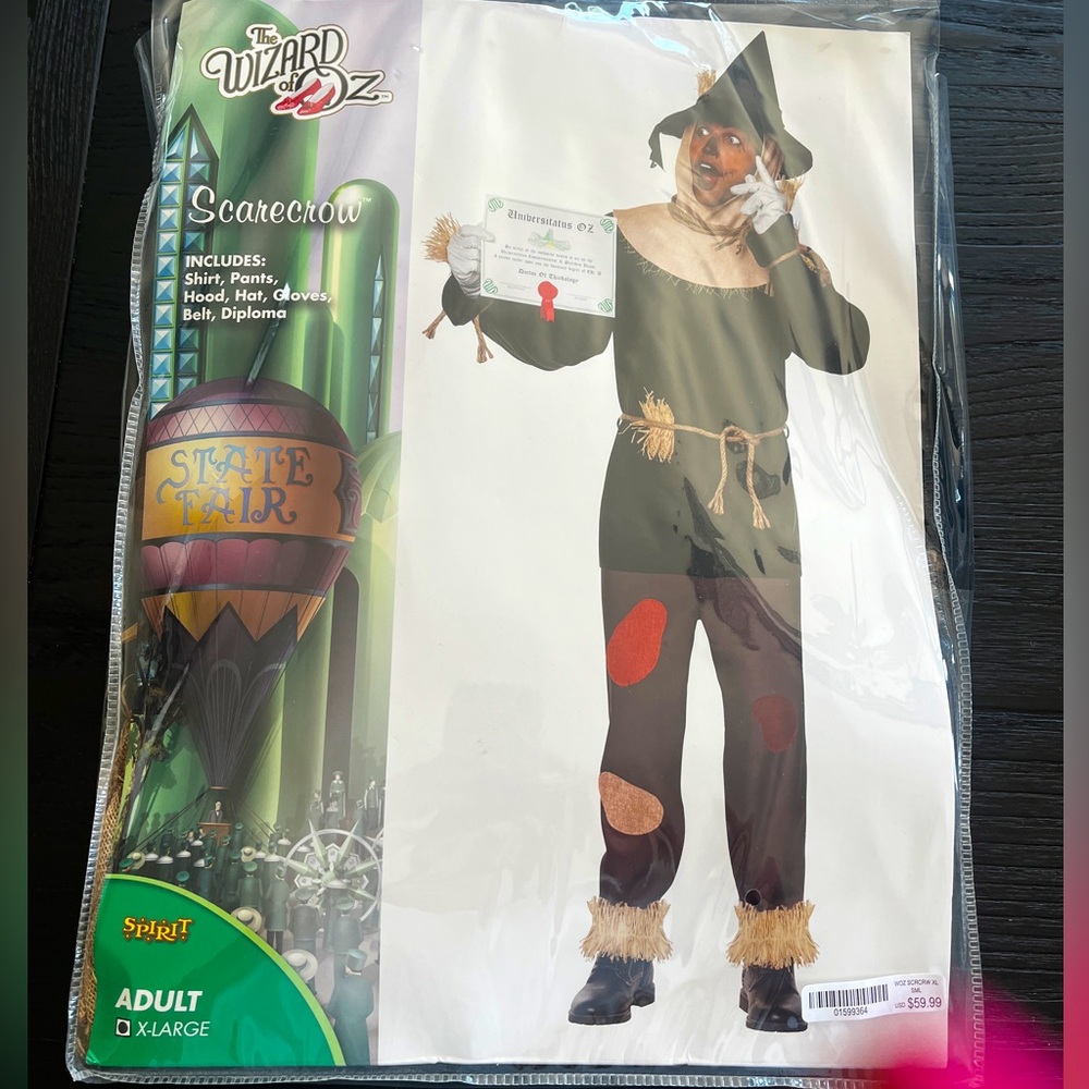 Scarecrow Halloween Costume XL